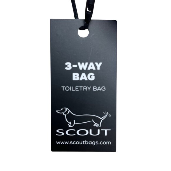 Scout Women’s Orange/White Striped Coated 3-Way Toiletry Bag Size S - Picture 5 of 13